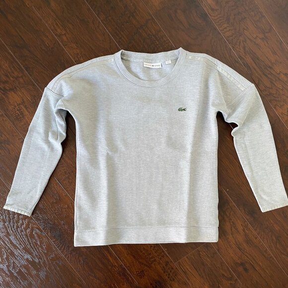 Lacoste Sport Sweatshirt - Gray, Size 32 - Picture 2 of 4